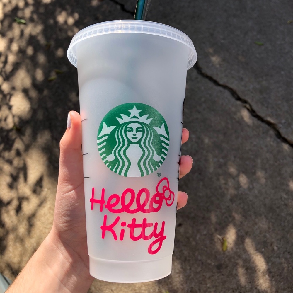 HelloKitty π venti Starbucks reusable cold cup - Picture 4 of 4